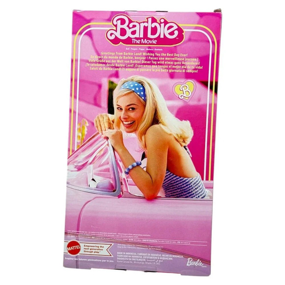 Barbie Western The Movie Collectible Doll Margot Robbie Pink Outfit New 2024 - Picture 2 of 6
